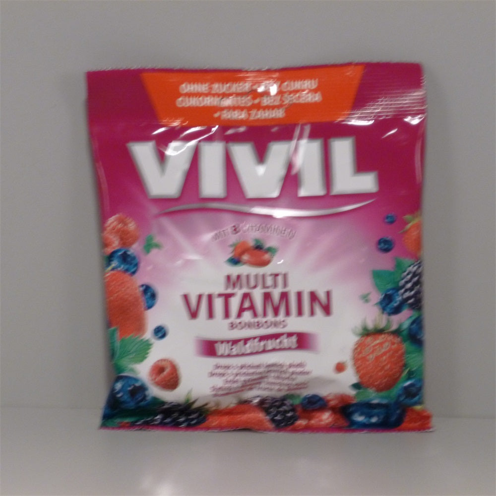 Vivil Multivitamínové cukríky s príchuťou lesných plodov 60 g - 23178