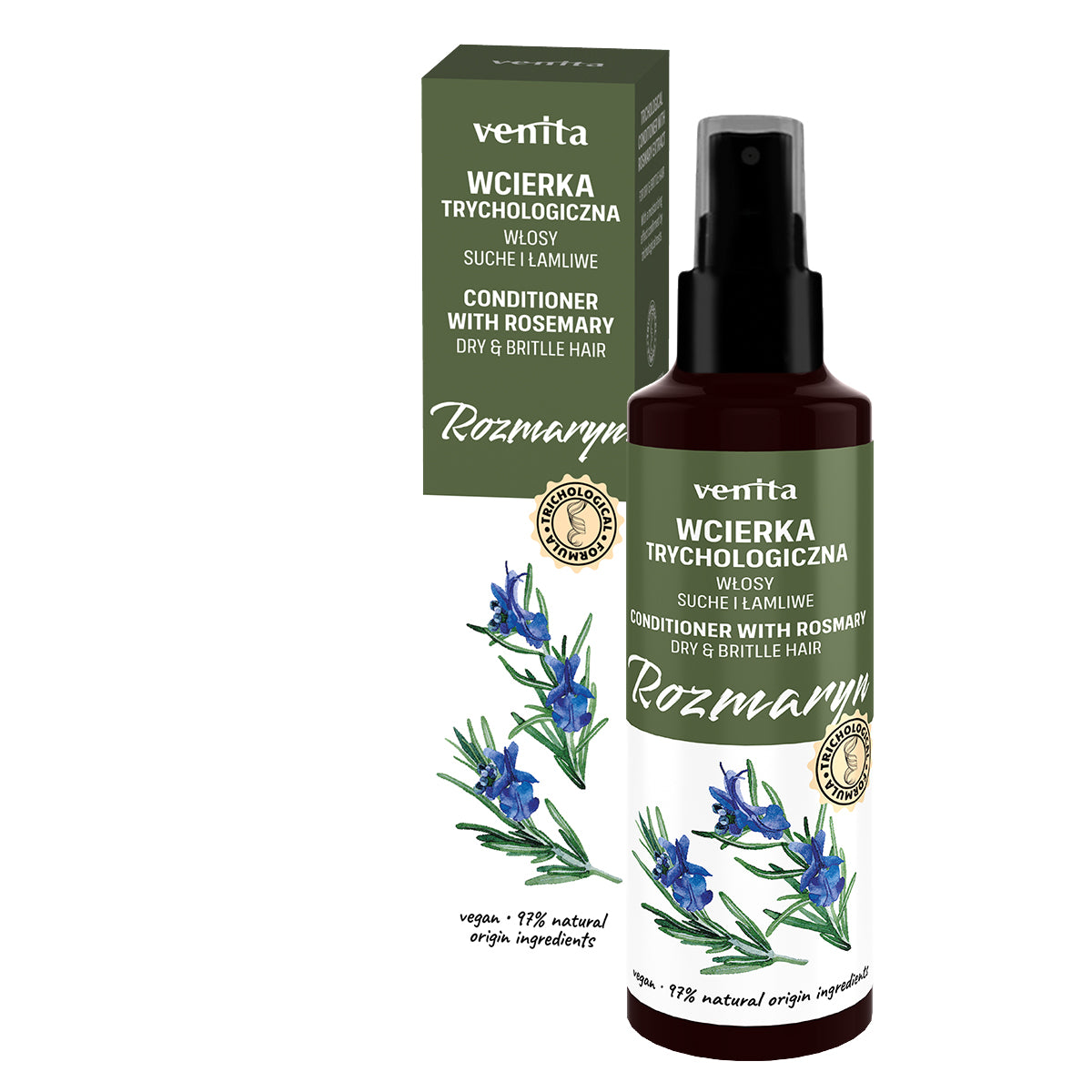 Venita rozmarínová trichologická voda na vlasy 100 ml - 95575