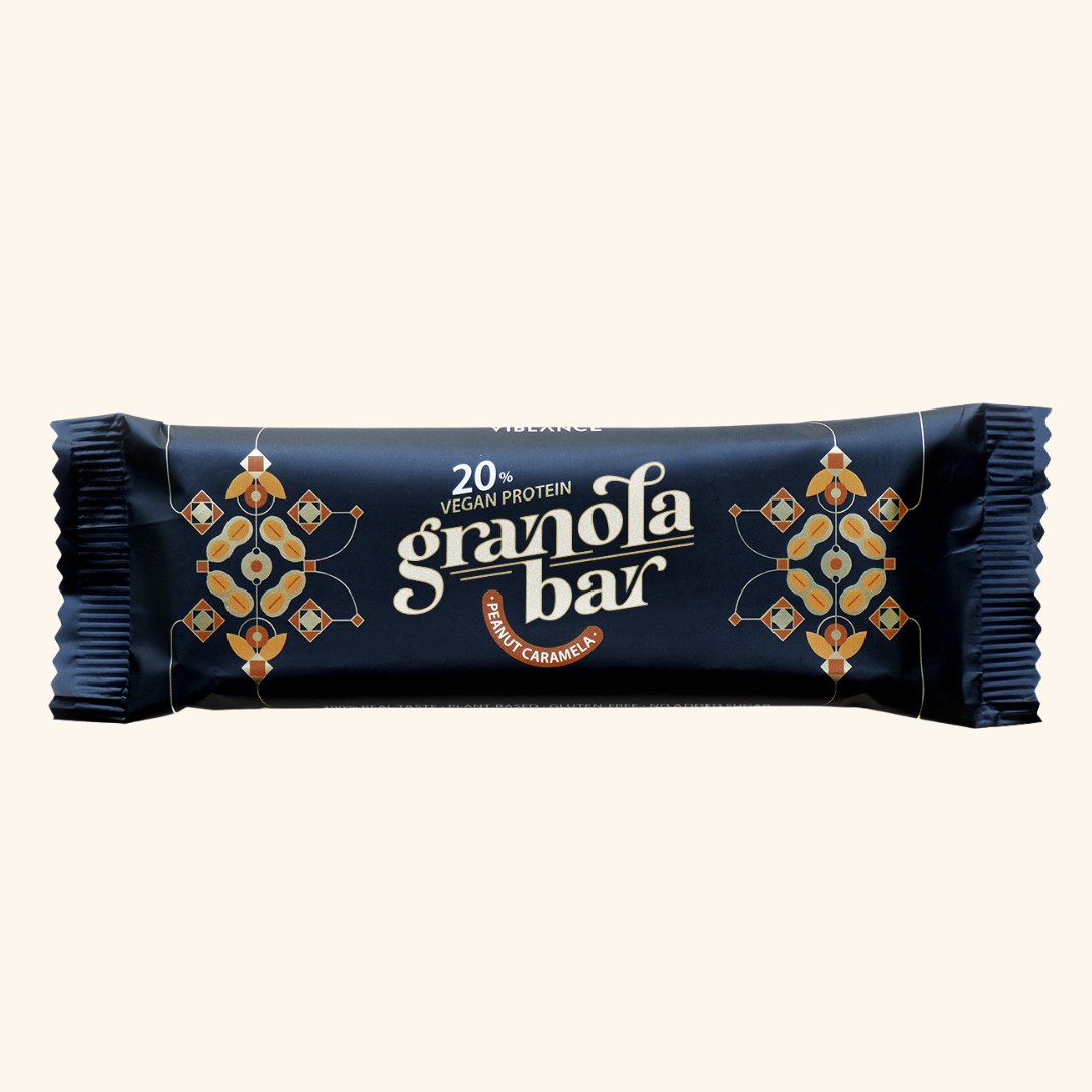 Viblance bezlepková proteínová granola tyčinka s arašidmi a karamelom 50 g - 91753