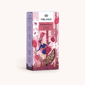 Viblance granola s kokosom, malinami a kešu 275 g - 86912