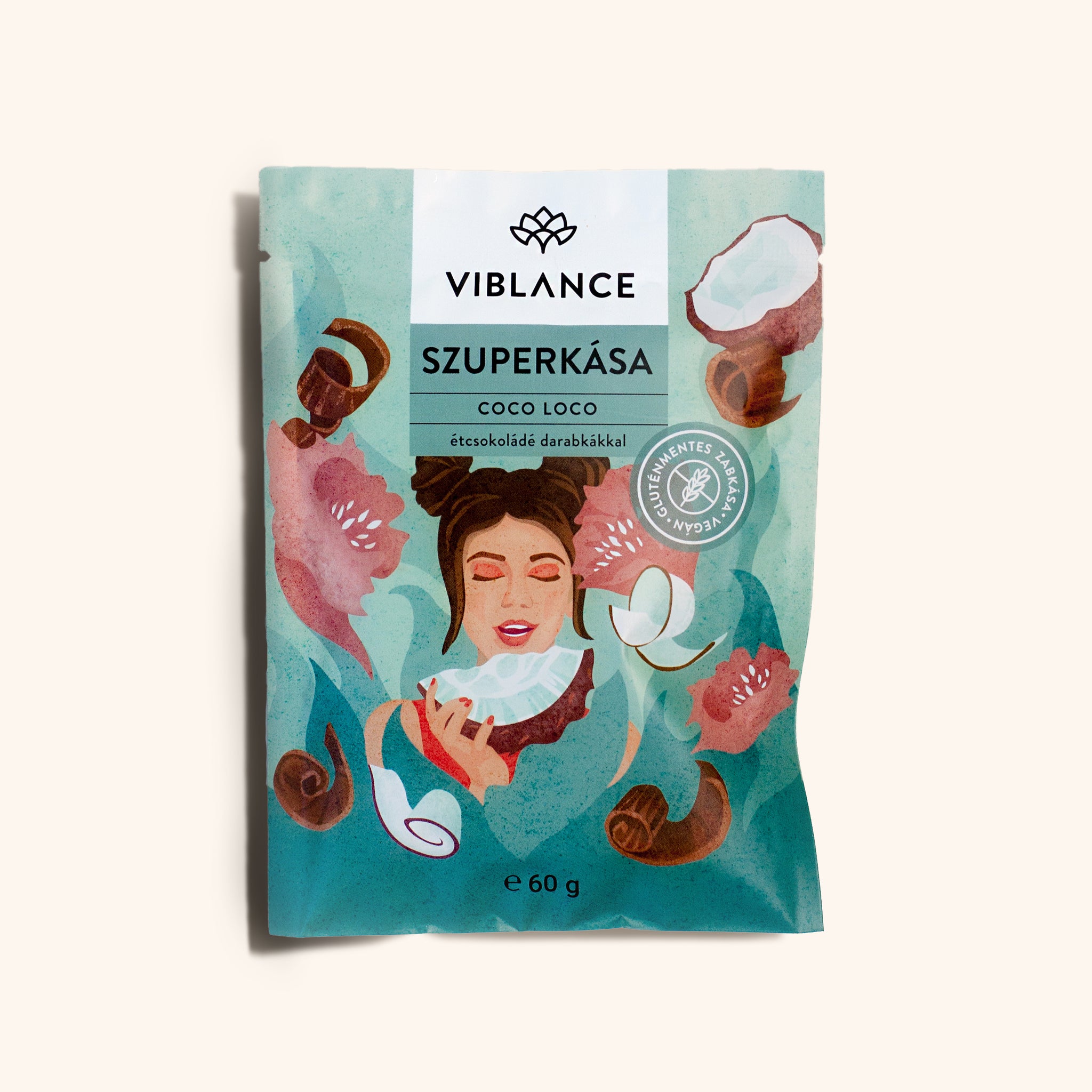 Viblance superkaša s príchuťou kokosu a čokolády 60 g - 90872
