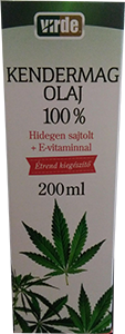 Kvetinový olej z konope s vitamínom e 100% 200 ml
