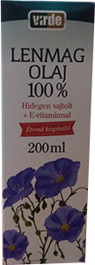 Kvetinový olej z ľanových semien s vitamínom e 100% 200 ml