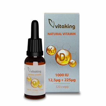 Vitaking k2+d3+k1 vitamín kvapky 10 ml