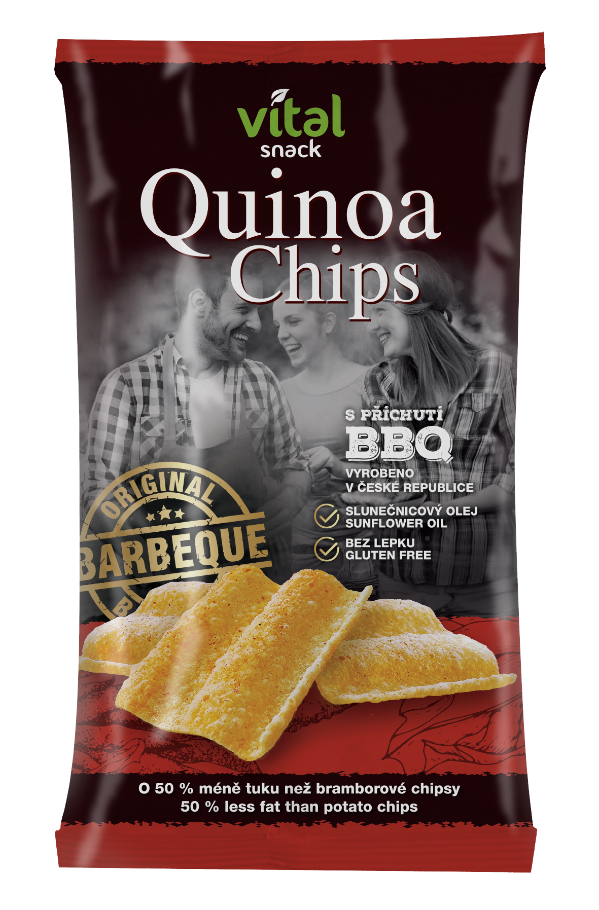 Vital Snack quinoa čipsy s BBQ príchuťou 60 g - 88026