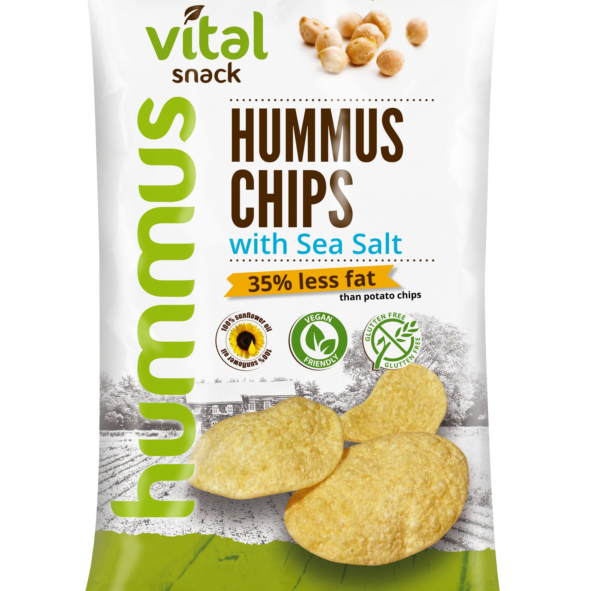 Vital Snack pečené cícerové lupienky s morskou soľou 65 g - 81627