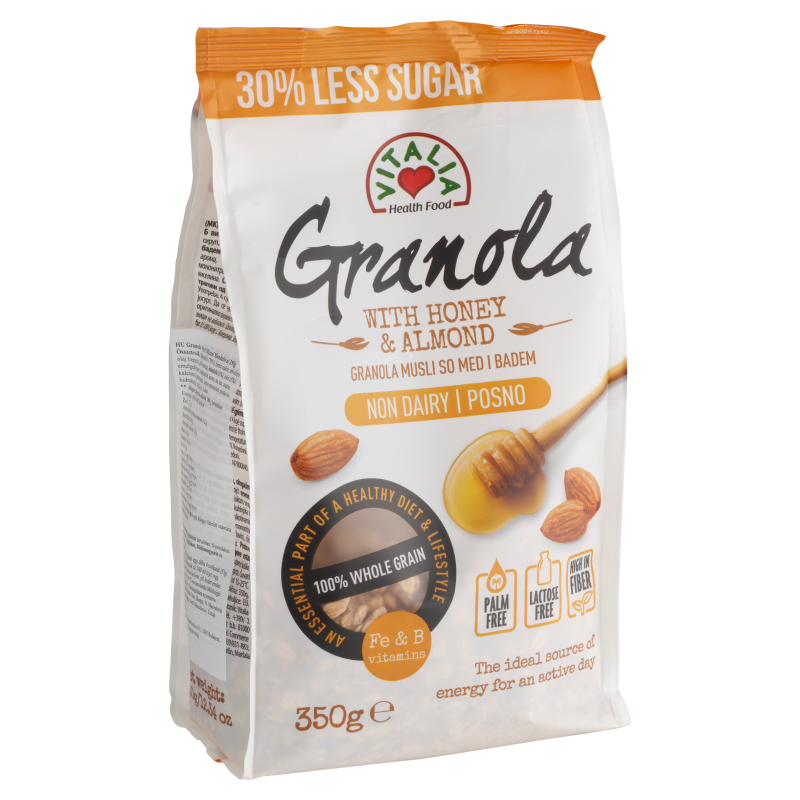 Vitalia granola s medom a mandľami 350 g