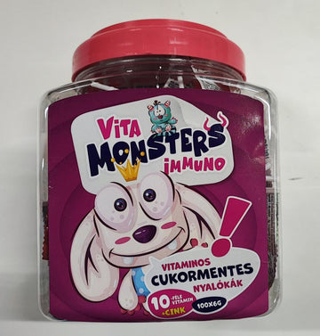 Vitamonsters Immuno Multivitamínové lízanky bez cukru 6 g - 97698