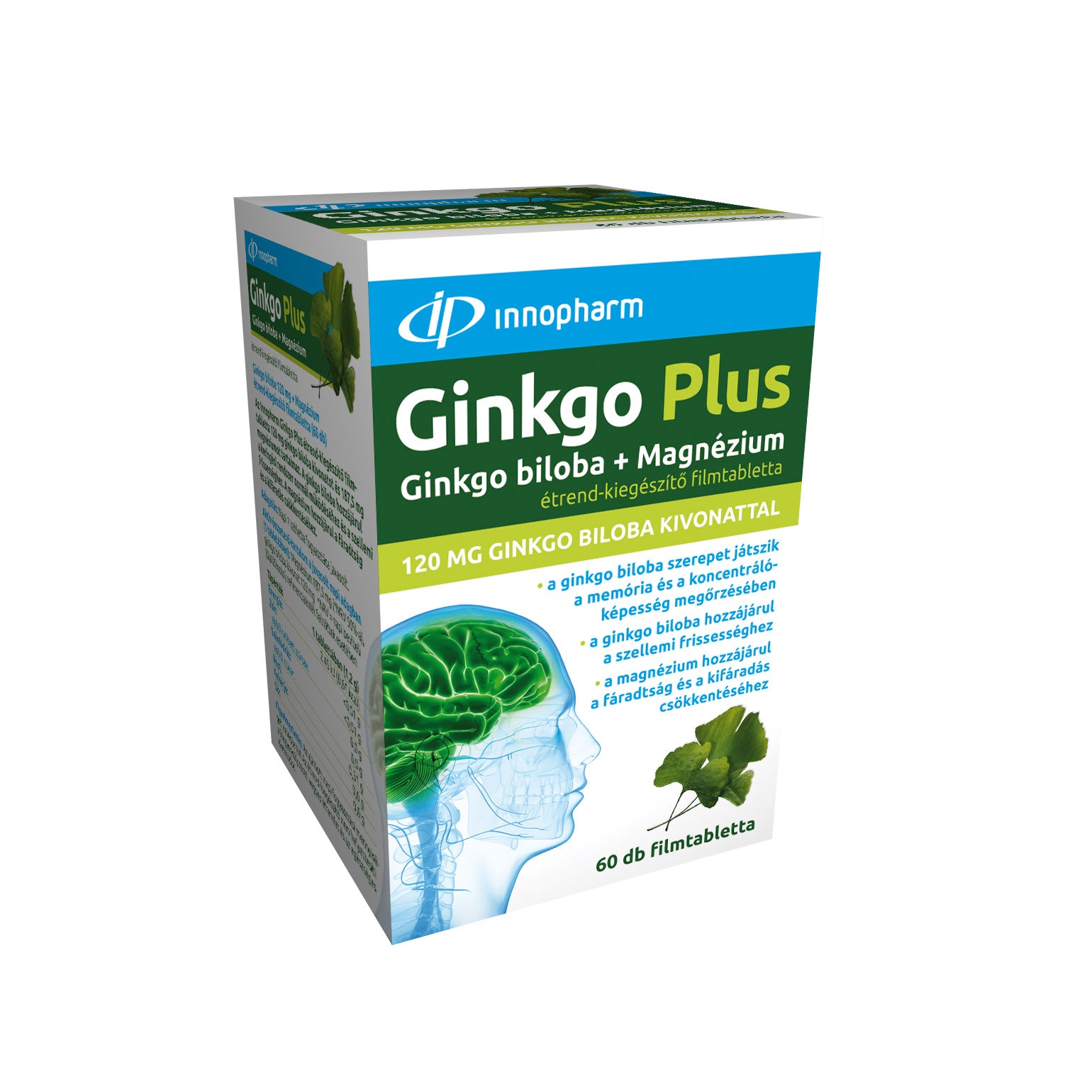 Innopharm ginkgo plus 120 mg filmom obalené tablety