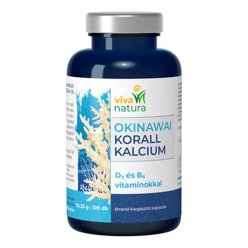 Viva Natura Okinawai Coral Calcium Dietary Supplement kapsule 100 šálok