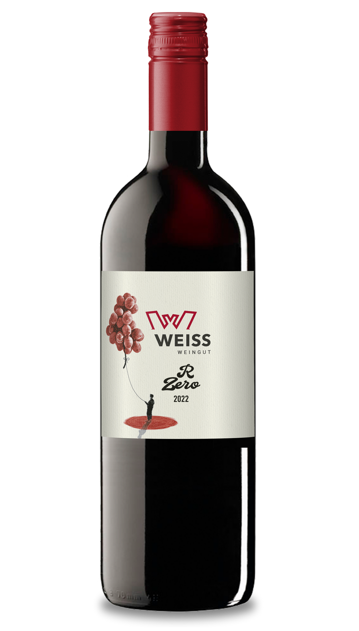 Weingutiss R Zero bezalkoholické červené víno 740 ml