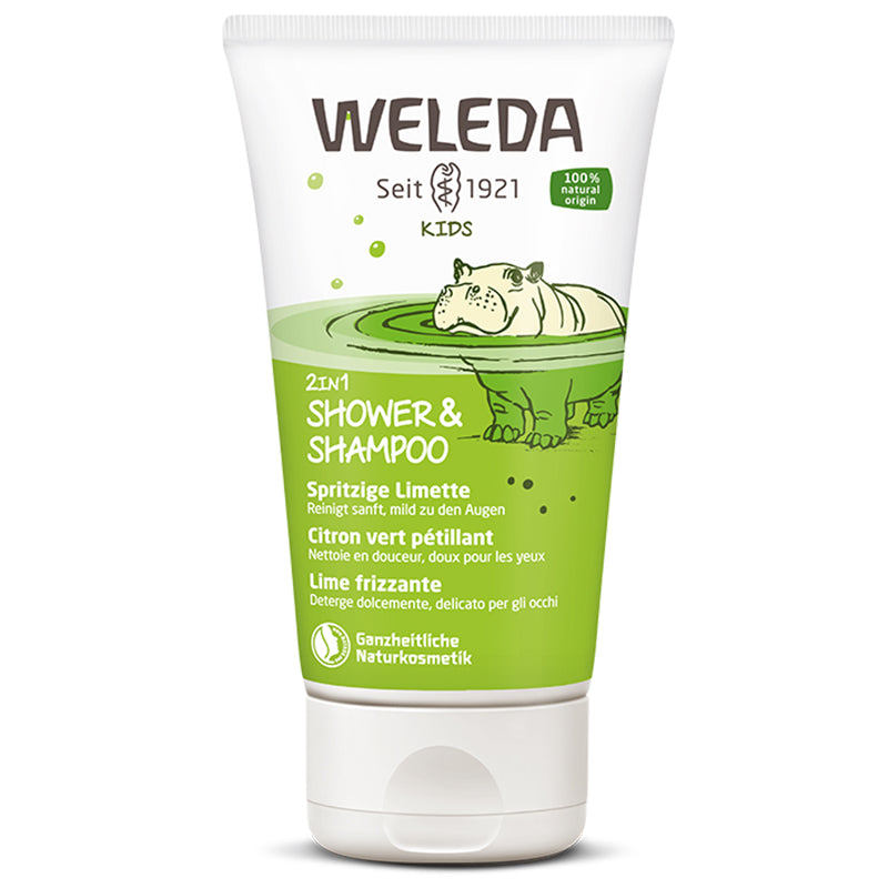 Weleda Detský sprchový gél a šampón 2v1 s vôňou limetky 150 ml - 59101