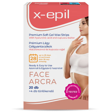 Alveola X-Epil Premium depilačné papieriky na tvár 20 ks - 96158