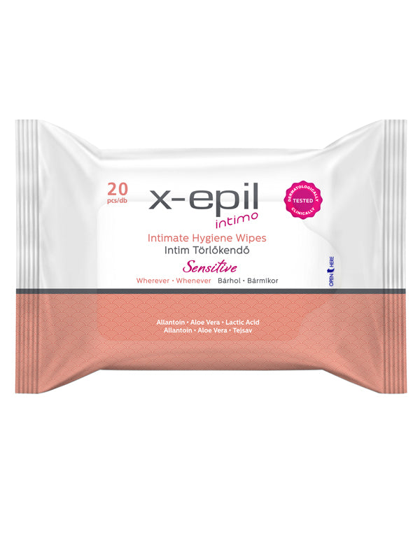 X-Epil Intimo Intímne utierky sensitive 20 ks - 55892