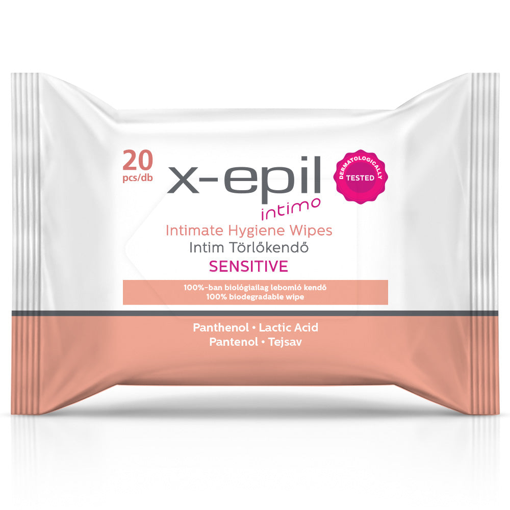 X-Epil Intimo Intímne utierky sensitive 20 ks - 55892