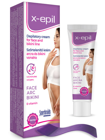 X-Epil odstraňovač vlasov na tvár, bikínová čiara 40 ml