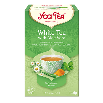 Yogi Tea Biely čaj s aloe vera, bio 30.6 g - 54171