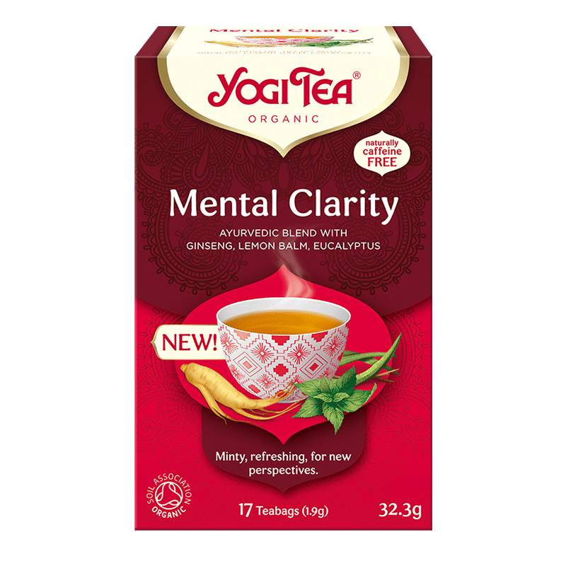 Yogi Tea Ajurvédsky čaj pre jasnú myseľ s ženšenom, medovkou a eukalyptom 32.3 g - 94170