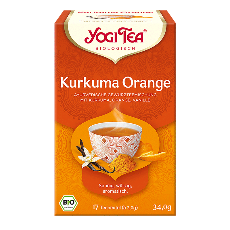Yogi Tea Bio Kurkuma s pomarančom čaj 34,0 g (17 čajových vrecúšok) - 81981