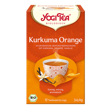 Yogi Tea Bio Kurkuma s pomarančom čaj 34,0 g (17 čajových vrecúšok) - 81981