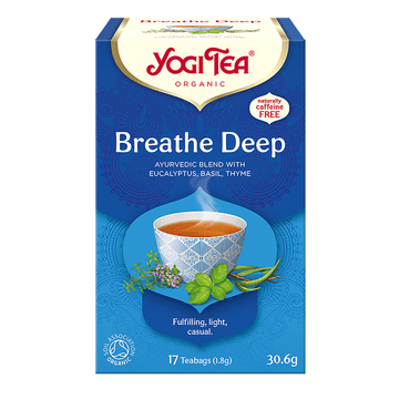 Yogi Tea Bio bylinný čaj pre ľahké dýchanie, 30.6 g (17 sáčkov) - 32473