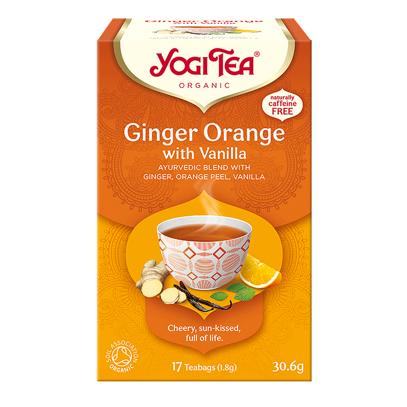 Yogi Tea Bio Zázvor, Pomaranč a Vanilka Bylinný Čaj 30,6 g - 32478
