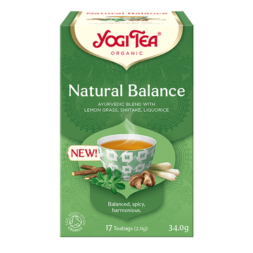 Yogi Tea ajurvédsky čaj Natural Balance s citrónovou trávou a shitake 34 g - 84465