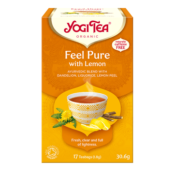 Yogi Tea Organic Feel Pure s citrónom 30.6 g - 81984