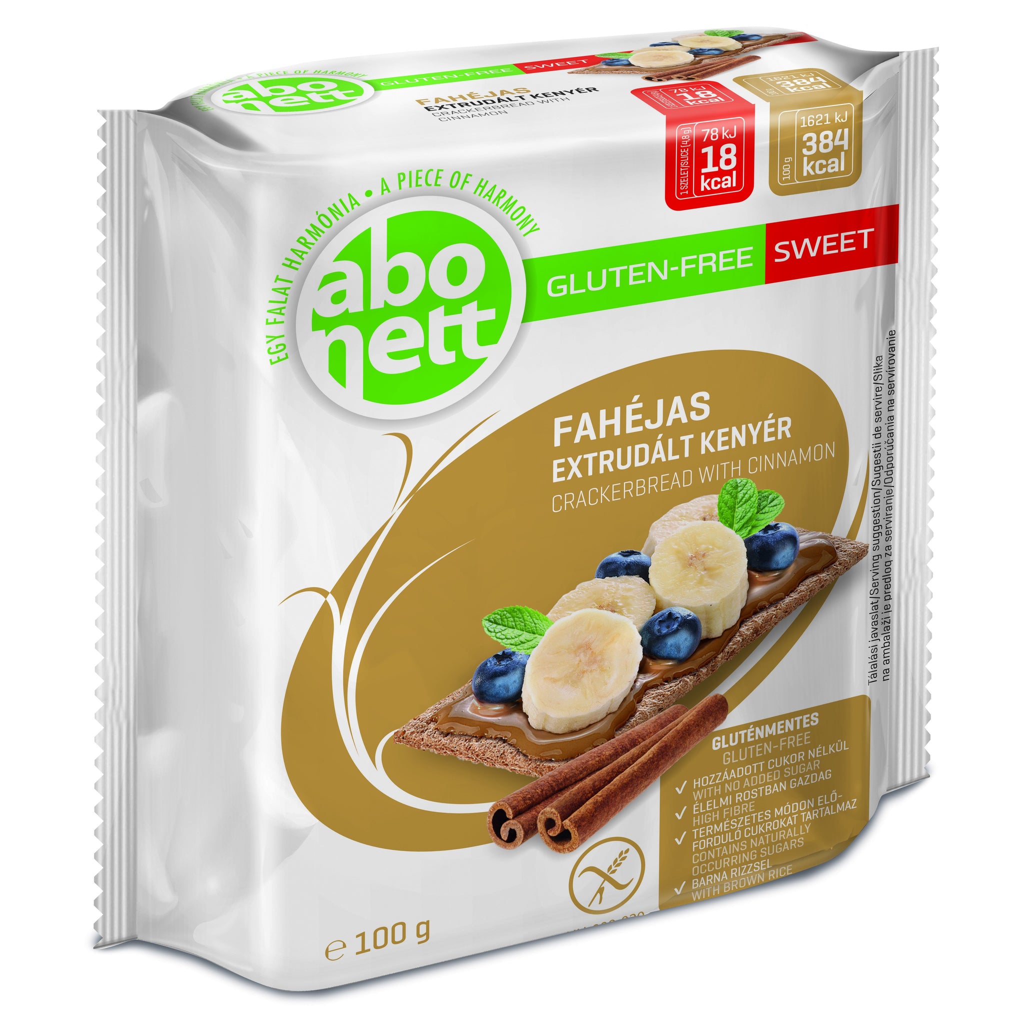 Abonett extrudovaný chlieb so škoricou bez lepku 100 g - 96669