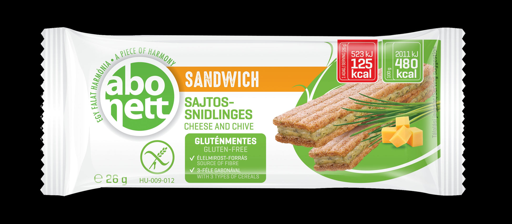 Abonett sendvič so syrom a pažítkou 26 g - 60052