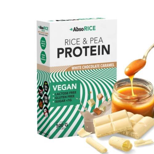 Absorice proteín biela čokoláda karamel 500 g - 85424