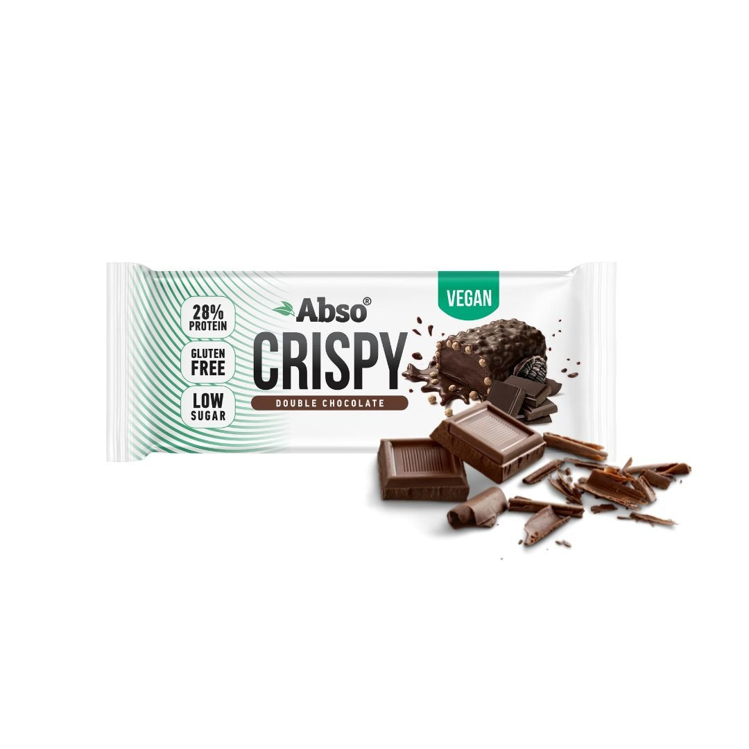 Absorice absobar chrumkavá proteínová tyčinka s príchuťou dvojitej čokolády 50 g - 92012