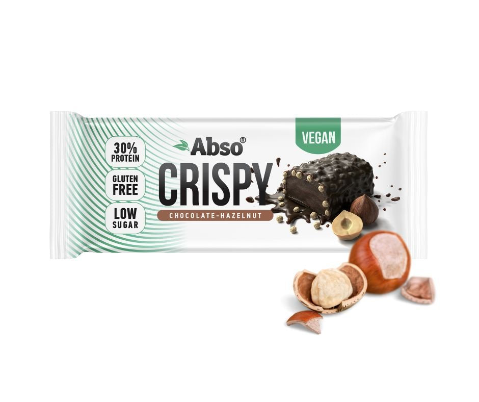 Absorice absobar chrumkavá proteínová tyčinka s príchuťou lieskových orieškov a čokolády 50 g - 92013