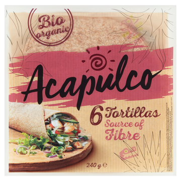 Acapulco celozrnné tortilly s pšeničnými otrubami 240 g - 97885