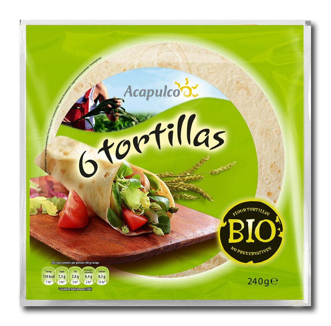 Acapulco organické mäkké cesto na tortilly 240 g - 51472