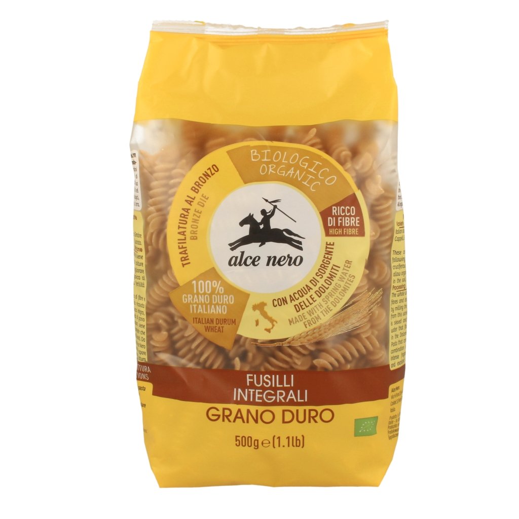 Alce Nero organické celozrnné fusilli, vretená 500 g - 86768
