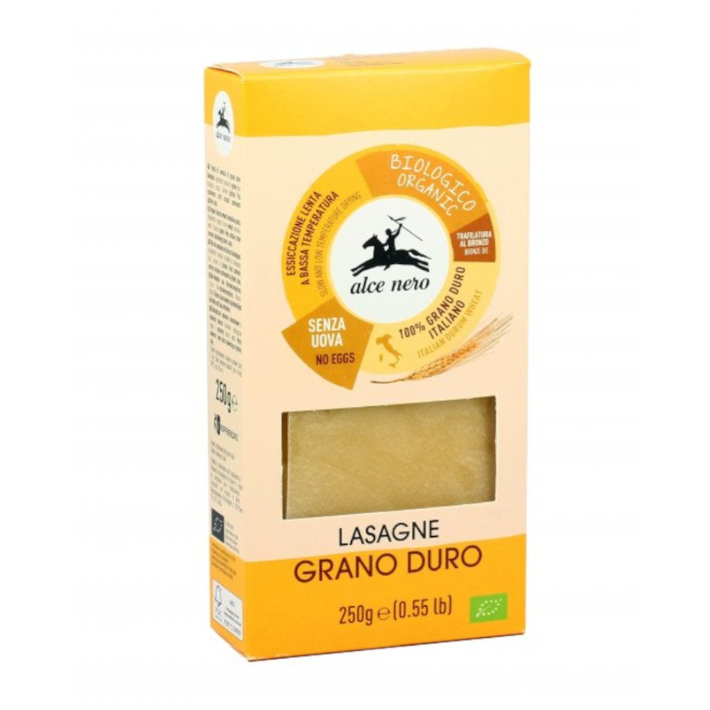 Alce Nero organické lasagne z tvrdej pšenice 250 g - 59648