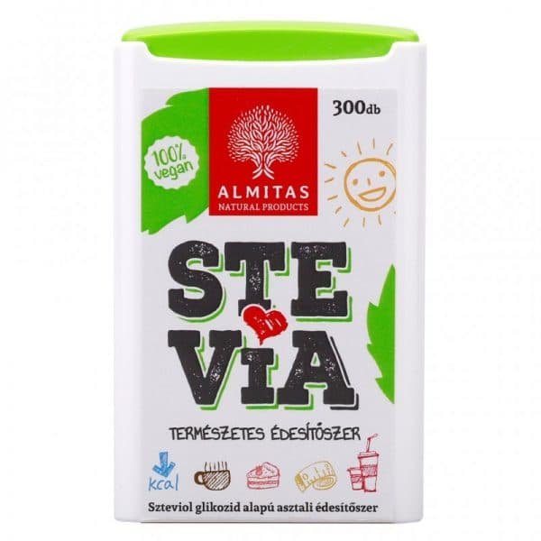 Almitas stévia tablety 300 tabliet - 37427