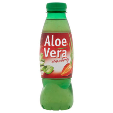 Aloe Vera nápoj s kúskami aloe s jahodovou chuťou 500 ml