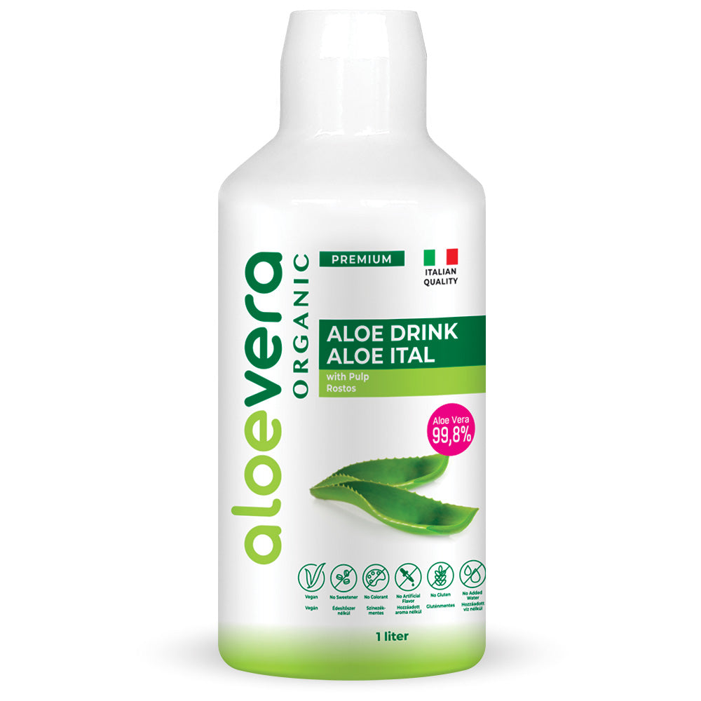 Alveola aloe vera organická prémiová nápojová vlákna 1000 ml