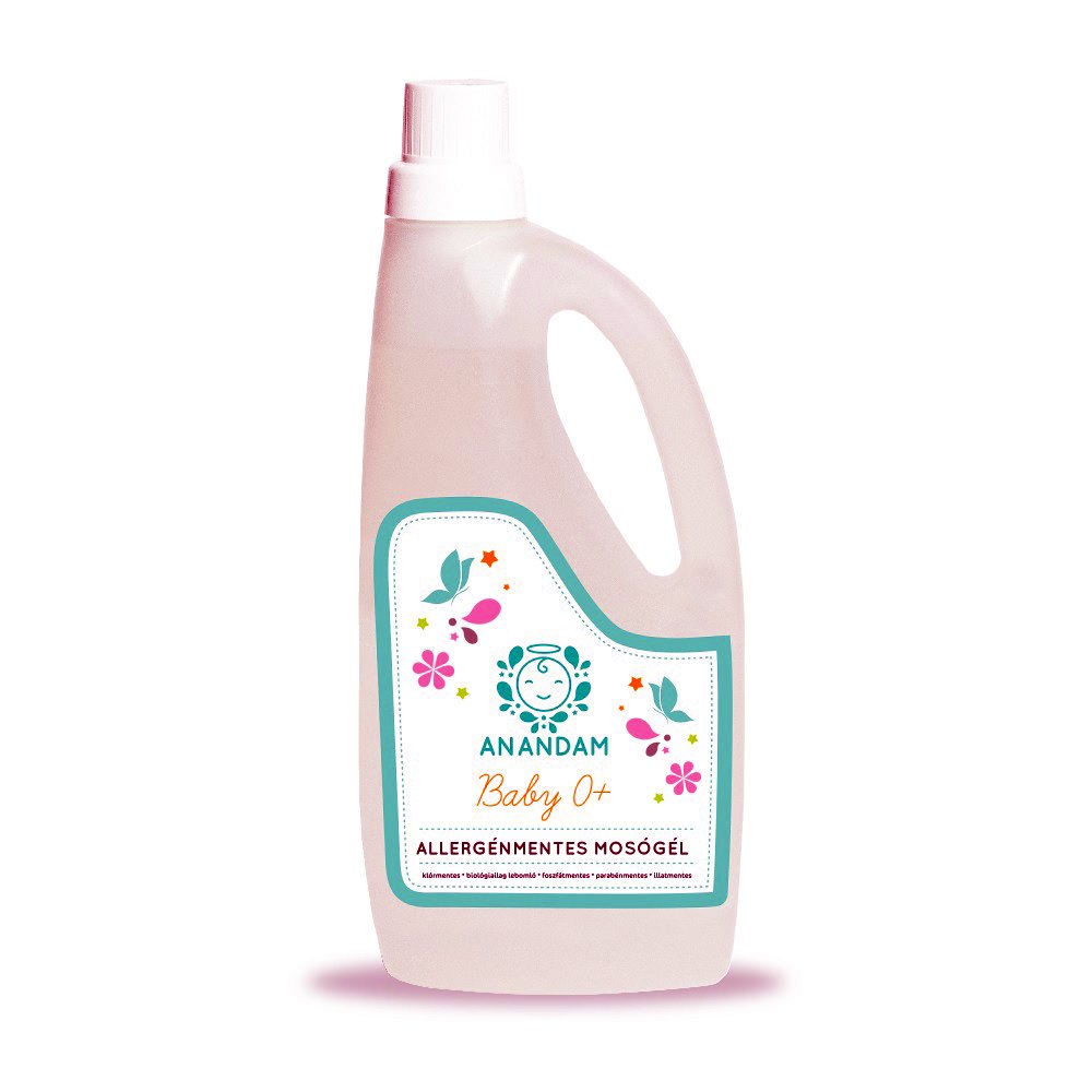 Anandam detský prací gél bez alergénov 0m 1000 ml - 51990