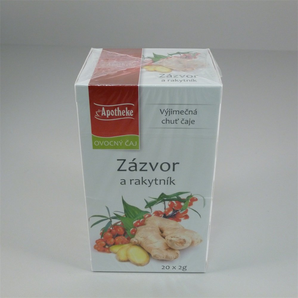 Apotheke čaj - Zázvor a rakytník 20x2g 40 g - 23746