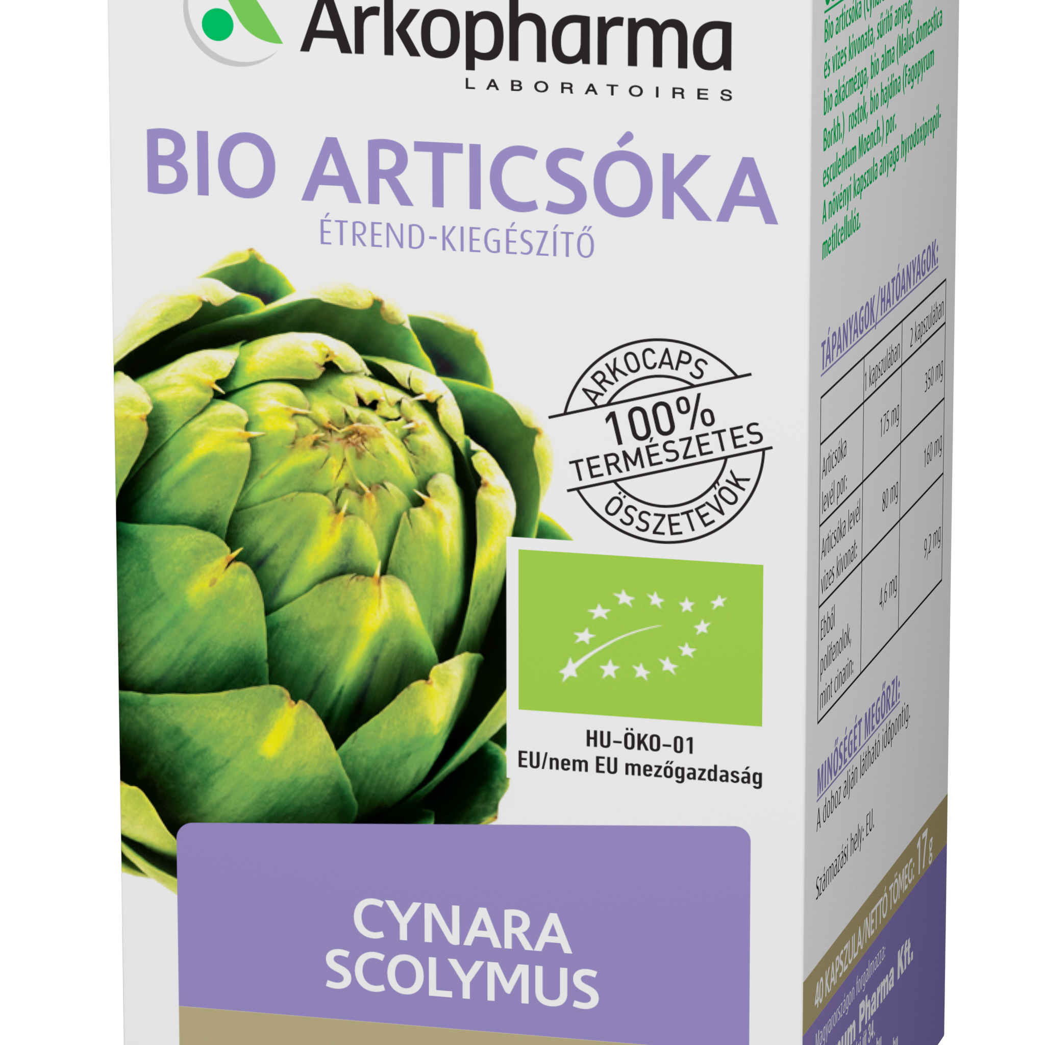Arkocaps bio artičokové kapsuly 40 ks