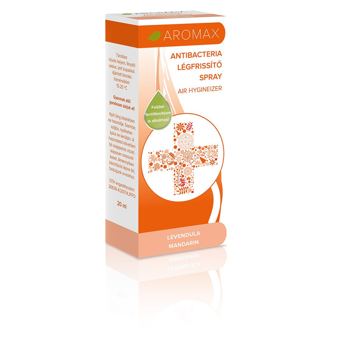 Aromax osviežovač vzduchu v spreji mandarínka,  levanduľa 20 ml - 54309