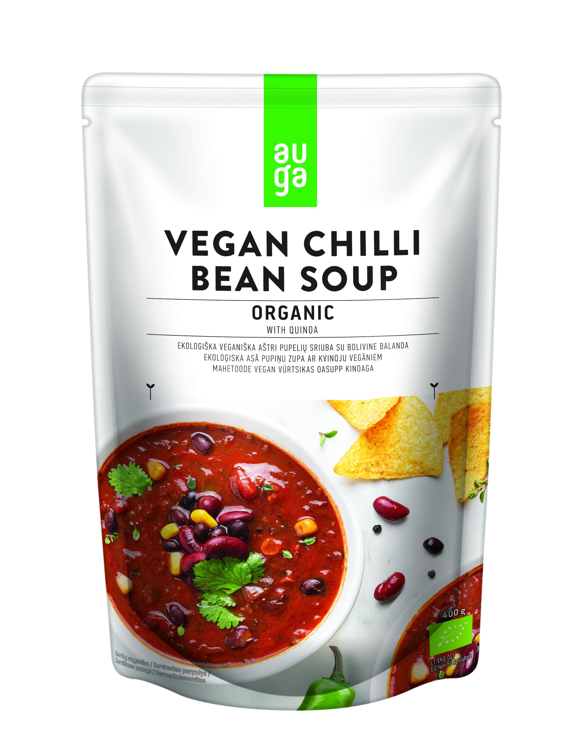Auga bio vegánska fazuľová polievka s chilli 400 g - 88310