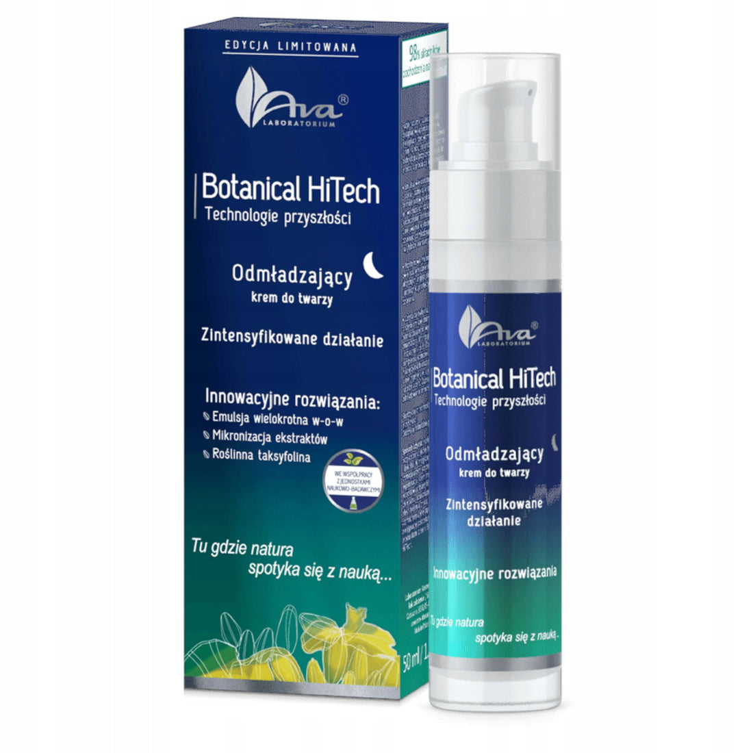 Ava botanical hitech omladzujúci a revitalizačný nočný krém proti vráskam 50 ml - 96285