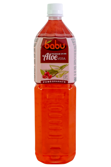 Babu aloe vera nealkoholický nápoj granátové jablko 1500 ml - 95568