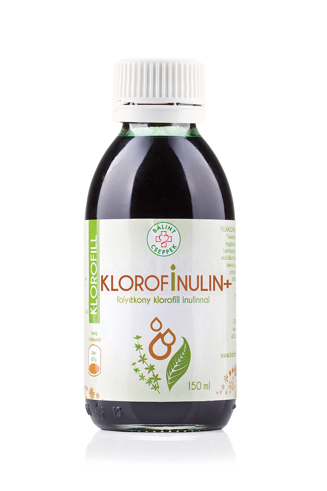 Bálint kvapky s chlorofinulínom+ tekutý chlorofyl inulín 150 ml - 95930