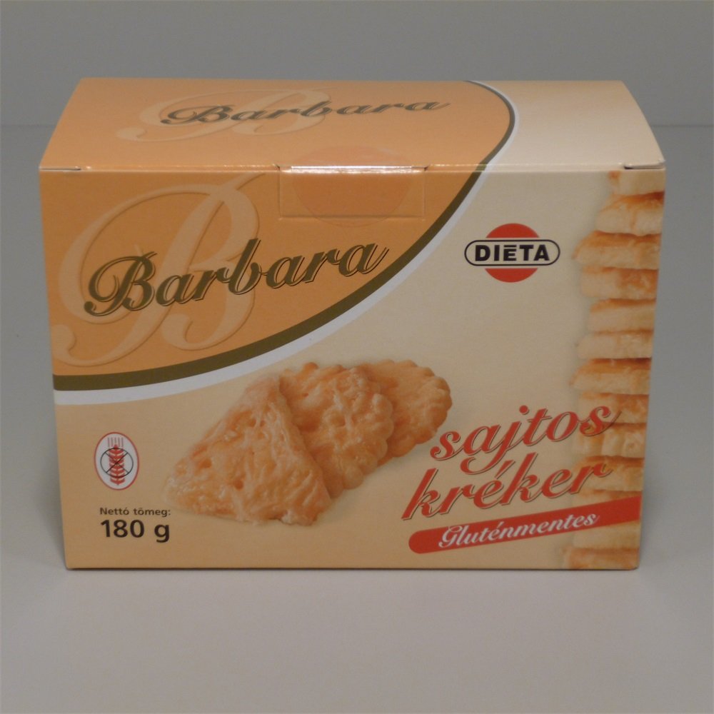 Barbara bezlepkové krekry so syrom 150 g - 13460