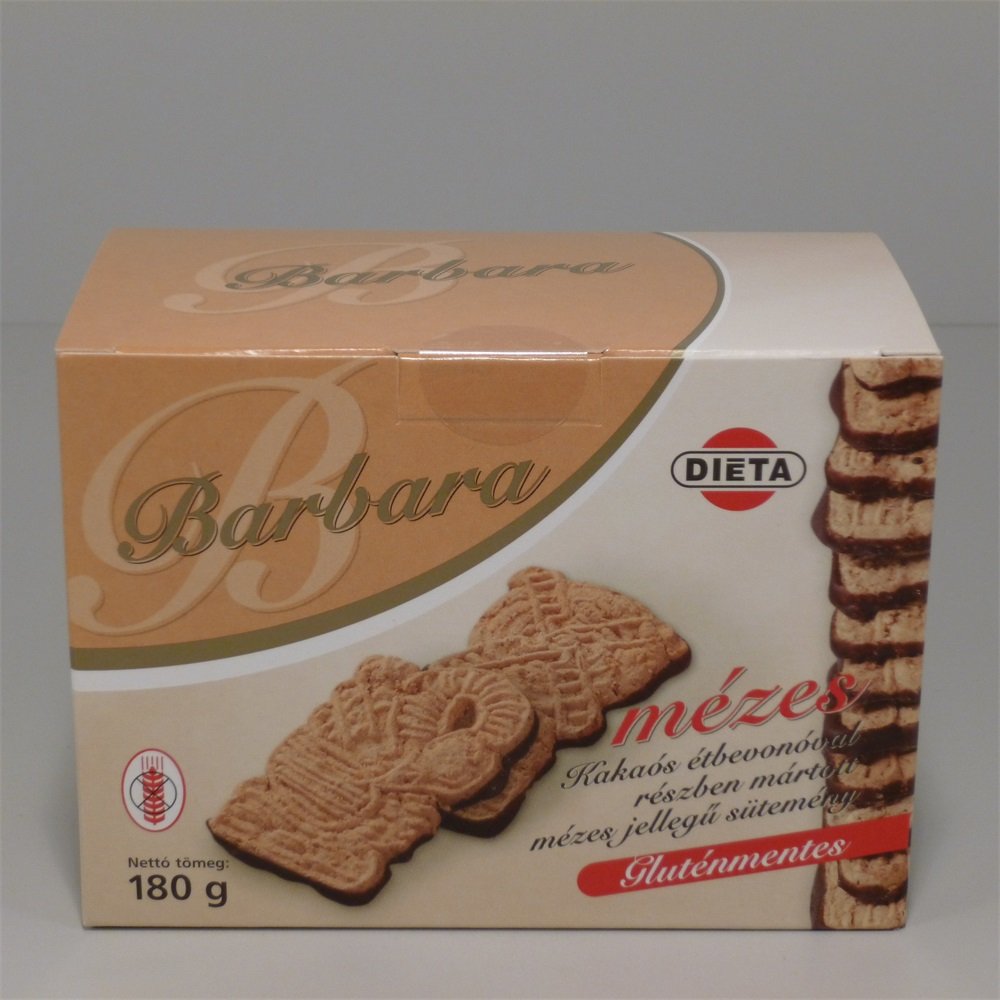 Barbara bezlepkový medové sušienky s horkou čokoládou 150 g - 13455